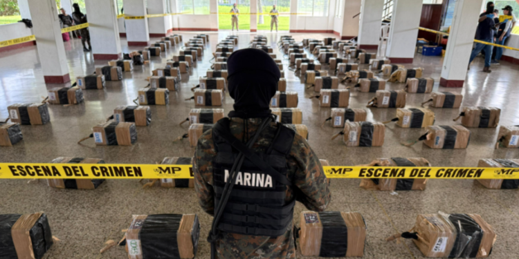 Ejército destaca cifras de incautaciones de droga en lo que va del año. / Foto: Ejército de Guatemala.