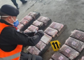 Incautan 125 paquetes de cocaína valorada en más de 20 millones de quetzales./Foto: PNC.