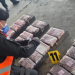 Incautan 125 paquetes de cocaína valorada en más de 20 millones de quetzales./Foto: PNC.