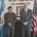 Ministro Henry Saenz junto el encargado de Negocios de EE. UU.. / Foto: Ejército de Guatemala.
