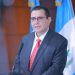 El nuevo fiscal general, Gabriel García Luna, durante la primera conferencia de prensa en el Ministerio Público.