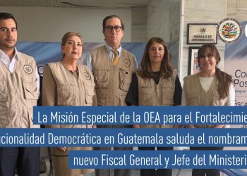 Misión especial de la OEA se pronuncia por elección del próximo fiscal general. / Foto: OEA.