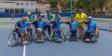 Imagen de los campeones nacionales de tenis sobre ruedas de los Juegos Paranacionales 2026. / Foto: MCD.