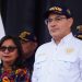 Ministro de Gobernación, Marco Antonio Villeda, durante la inauguración de sedes policiales en Tecpán, Chimaltenango.