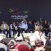 El presidente Bernardo Arévalo junto a funcionarios, durante la conmemoración del segundo aniversario de la iniciativa Mano a Mano, en Nebaj, Quiché.