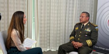 El ministro de la Defensa, Henry Sáenz, durane una de las entrevistas concedidas en Miami, Florida.