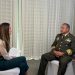 El ministro de la Defensa, Henry Sáenz, durane una de las entrevistas concedidas en Miami, Florida.
