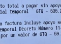 Con el apoyo temporal esta persona pagó Q476.18, sin el apoyo social hubiera pagado Q535.22. (Foto: cortesía )