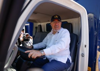 El presidente Bernardo Arévalo, aseguró que la transformación del sistema penitenciario es una de las piezas fundamentales de la estrategia. / Foto: Gilber Garcia
