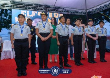 Elección Niño o Niña Jefe de Comisaría 21 de Jutiapa fortalece valores cívicos de la niñez
