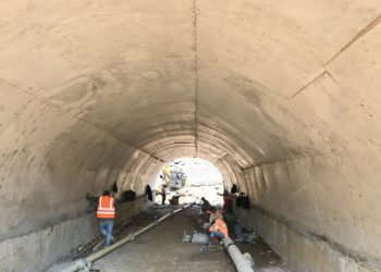 Avanzan trabajos de construcción en bóveda del km 189 de la ruta CITO-180
