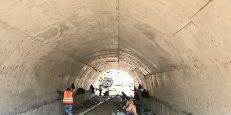 Avanzan trabajos de construcción en bóveda del km 189 de la ruta CITO-180