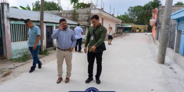 Supervisan proyectos de pavimentación en Jalpatagua, Jutiapa