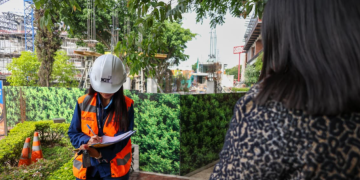 Mintrab inspecciona obra tras accidente laboral en zona 17./Foto: Mintrab.