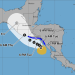 Depresión tropical TRES-E en Guatemala./Foto: NOAA/Conred.