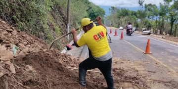 Instituciones atienden emergencias ocasionadas por lluvias./Foto: Covial.