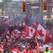 Toronto se pinta de rojo y blanco en la antesala del debut de Canadá en el Mundial 2026