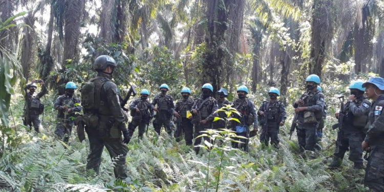 El Ejército de Guatemala mantiene unos 180 efectivos en la República Democrática del Congo, como parte de las fuerzas de paz que mantiene la Organización de las Naciones Unidas. / Foto: Gobierno archivo