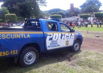 Patrulla de la PNC de Escuintla. / Foto; PNC