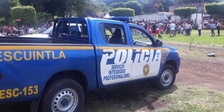 Patrulla de la PNC de Escuintla. / Foto; PNC