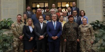 Guatemala y Estados Unidos reafirman alianza para el mejoramiento del sistema ferroviario del país./Foto: Gilber García