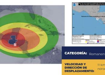 Se espera que los remanentes de Cristina crucen el país y causen lluvias y lloviznas en diferentes regiones.