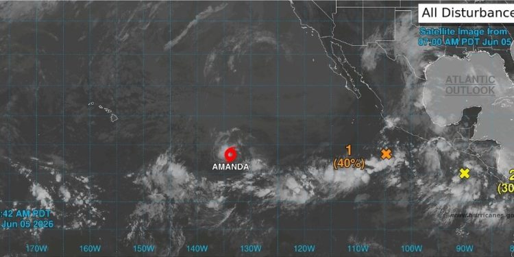 Sistemas de baja presión en el Pacífico propician incremento de lluvias durante el fin de semana.