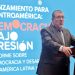 El presidente Bernardo Arévalo, durante el acto de entrega de informe Democracias bajo presión, por parte del PNUD.