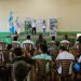Funcionario de SBS, durante entrega de remozamiento de mobiliario de comedor de escuela de educación especial que efectuó un grupo de adolescentes en reinserción en Coatepeque.