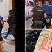 Agentes conducen a presunto secuestrador capturado cuando pretendía recoger dinero que exigía por el secuestrado.