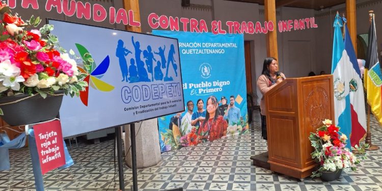 Fomentan acciones de prevención para erradicar el trabajo infantil en Quetzaltenango
