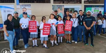 Conmemoran el Día Mundial contra el Trabajo Infantil en Nuevo San Carlos