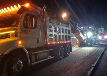 Covial ejecuta trabajos de perfilado en carretera de Fraijanes para mejorar la seguridad vial