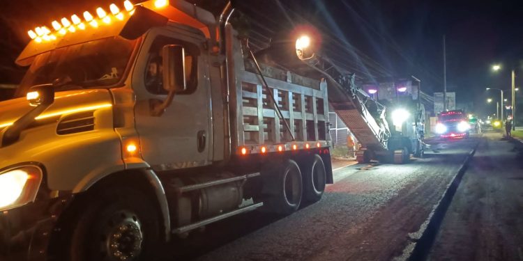 Covial ejecuta trabajos de perfilado en carretera de Fraijanes para mejorar la seguridad vial