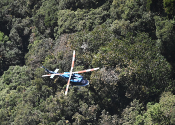 Las acciones de búsqueda se desarrollan tras el accidente de la aeronave con matrícula TG-PIP. / Foto: Ejército