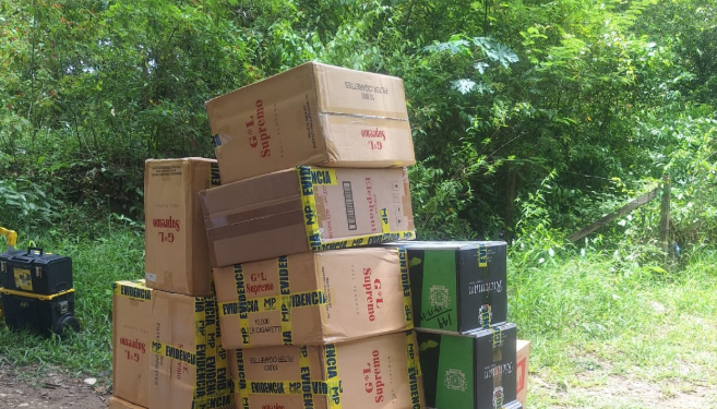 PNC incauta 180 mil cigarrillos de contrabando en Petén