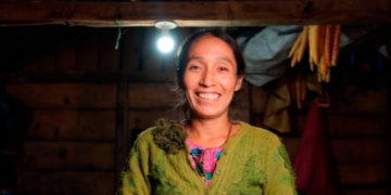 Proyecto de electrificación rural beneficia a familias de Alta Verapaz./Foto: INDE.
