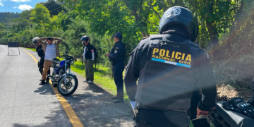 PNC desarrolla operativos de seguridad en Antigua Guatemala y Escuintla./Foto: PNC.