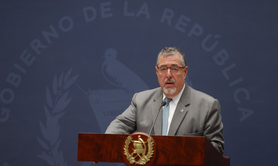 Presidente Arévalo se pronuncia ante represalias a estudiantes de la Usac./Foto: Gilber García.