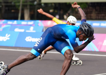 Faberson Bonilla gana la medalla de oro en los 100 metros sprint de patinaje en Santo Domingo 2026