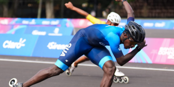 Faberson Bonilla gana la medalla de oro en los 100 metros sprint de patinaje en Santo Domingo 2026