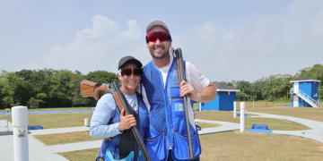 Adriana Ruano y Enrique Brol ganan oro en foso por equipos mixtos en Santo Domingo 2026
