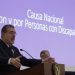 Durante la IX Plenaria de la Causa Nacional con y por Personas con Discapacidad