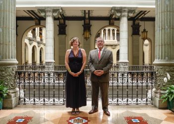 Mariana Mazzucato visitó Guatemala para el abordaje del crecimiento económico de manera integral. (Foto: Gobierno de Guatemala)