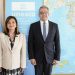 Vicepresidenta fortalece la cooperación con el director general de la UNESCO. (Foto: vicepresidencia)