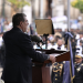 El presidente participó en el acto en conmemoración por los 29 años de la PNC. (Foto: Álvaro Interiano)