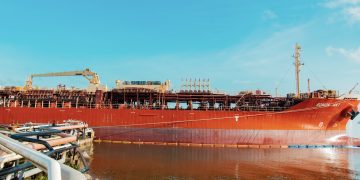 Puerto Santo Tomás de Castilla recibió el primer buque con etanol. (Foto: Empornac)