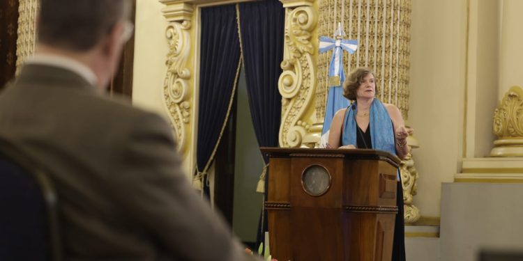 Mariana Mazzucato brindó conferencia magistral y foro en el Palacio Nacional de la Cultura. (Foto: Dickens Zamora)