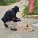 El operativo se desarrolló en el sector Lomas de San José, donde los dispositivos habían sido instalados de forma ilegal en postes del alumbrado público. / Foto: PNC