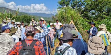 El MAGA continúa fortaleciendo las capacidades técnicas para la conservación de los recursos naturales mediante la capacitación en el sistema Keyline. / Foto: MAGA